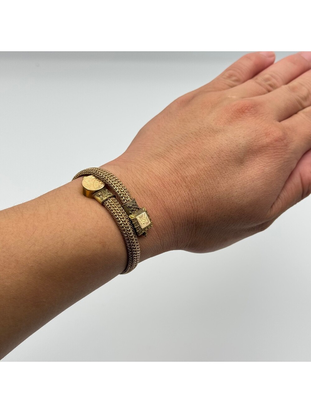 Gold Filled Victorian Bypass Bracelet